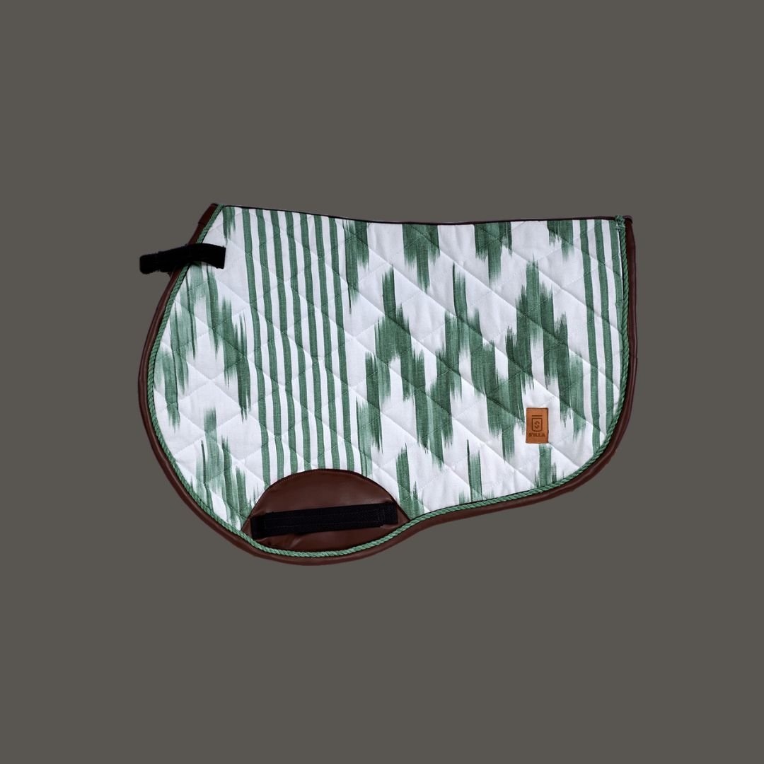 Mantilla Deia Salto. Sudaderos Caballos en tela mallorquina Ikat