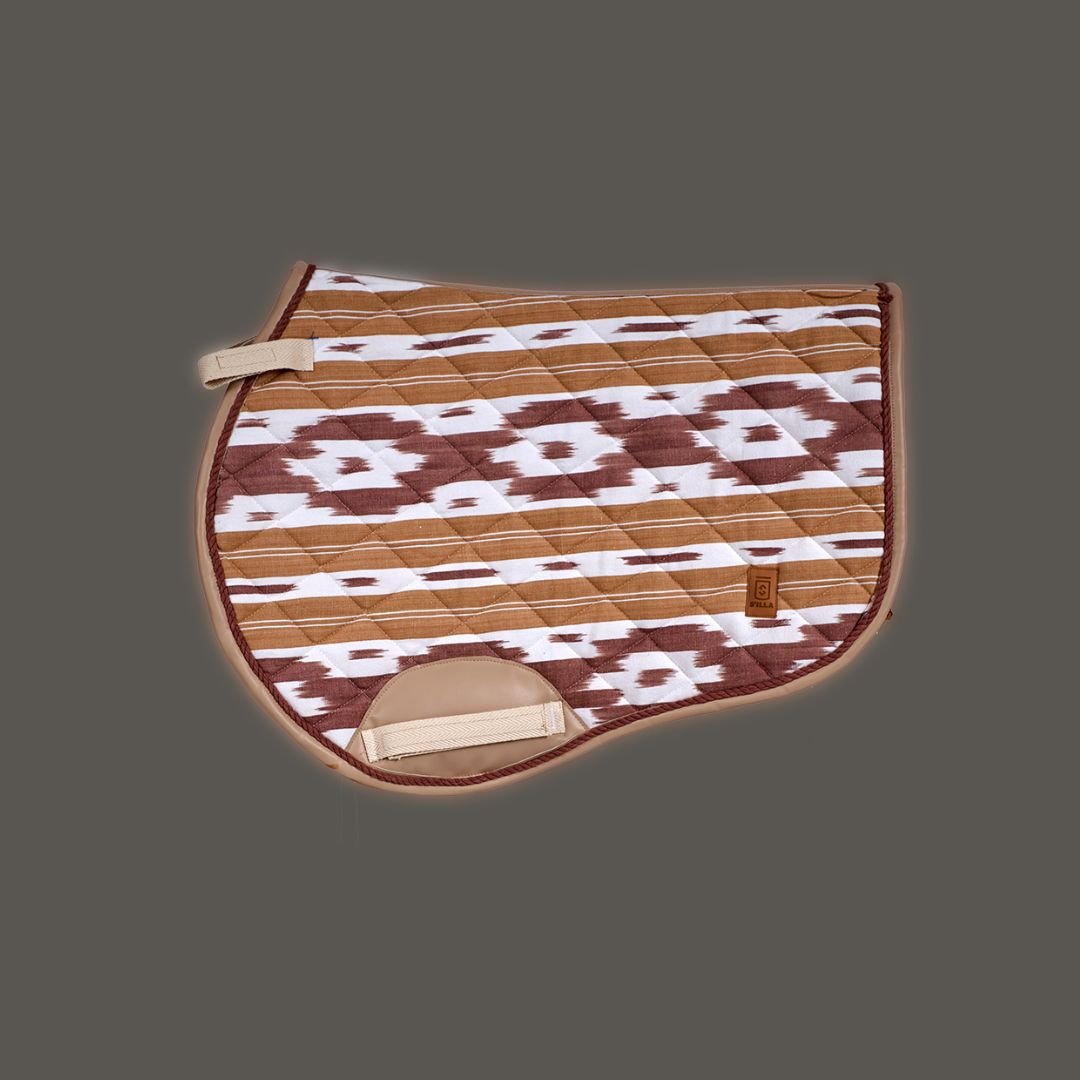 Mantilla Orient Salto. Sudaderos caballos en tela mallorquina Ikat