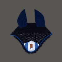 Orejeras caballo en tela mallorquina Ikat